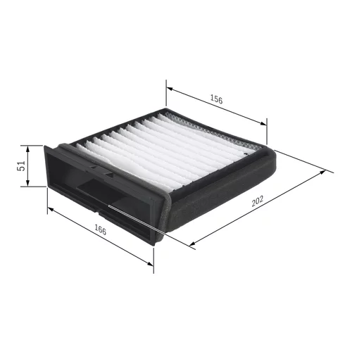 Filter vnútorného priestoru 1 987 432 157 /BOSCH/ - obr. 4
