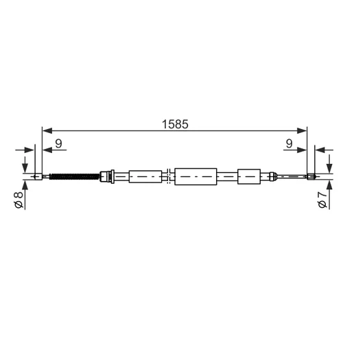Ťažné lanko parkovacej brzdy 1 987 477 079 /BOSCH/ - obr. 4
