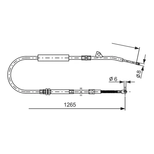 Ťažné lanko parkovacej brzdy 1 987 477 533 /BOSCH/ - obr. 4