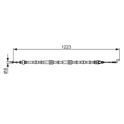 Ťažné lanko parkovacej brzdy 1 987 482 862 /BOSCH/ - obr. 4