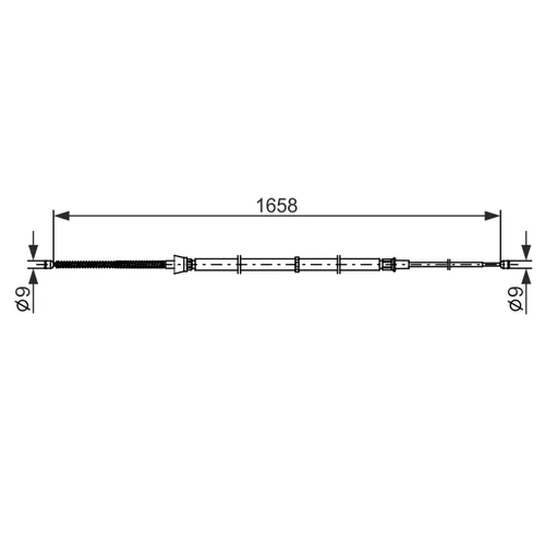 Ťažné lanko parkovacej brzdy 1 987 482 865 /BOSCH/ - obr. 4