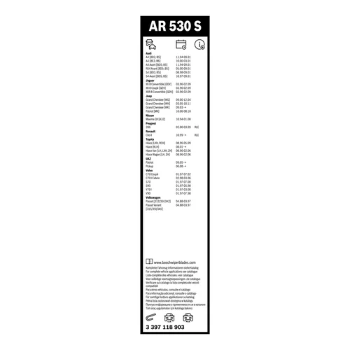 Stieracia lišta 3 397 118 903 /BOSCH/ - obr. 3