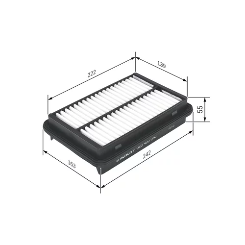 Vzduchový filter F 026 400 090 /BOSCH/ - obr. 4