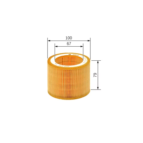 Vzduchový filter, Kompresor nasávaného vzduchu F 026 400 253 /BOSCH/ - obr. 4