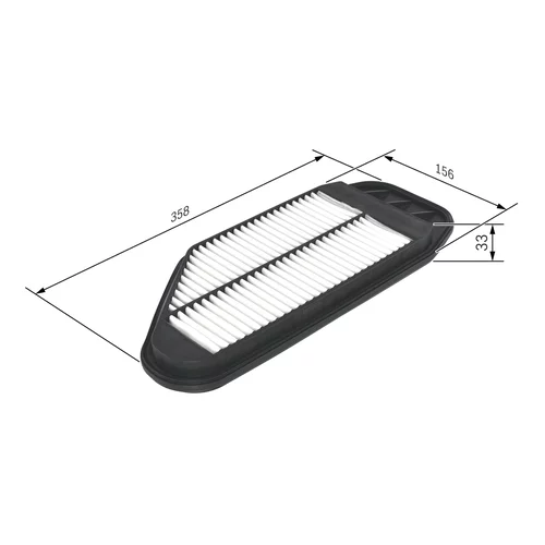 Vzduchový filter F 026 400 349 /BOSCH/ - obr. 4