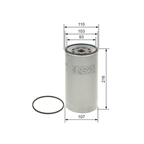 Palivový filter F 026 402 747 /BOSCH/ - obr. 4