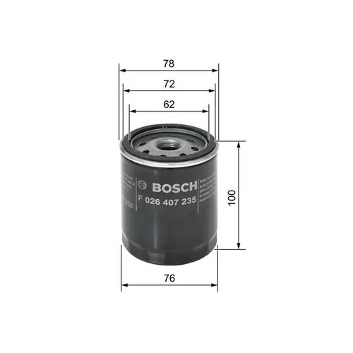 Olejový filter F 026 407 235 /BOSCH/ - obr. 4