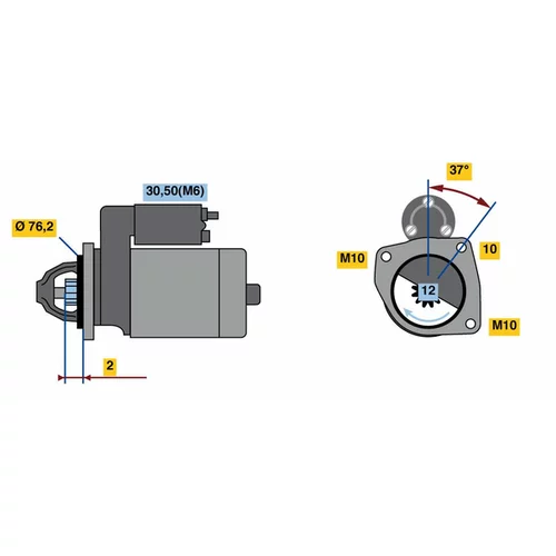 Štartér 0 001 109 397 /BOSCH/ - obr. 4