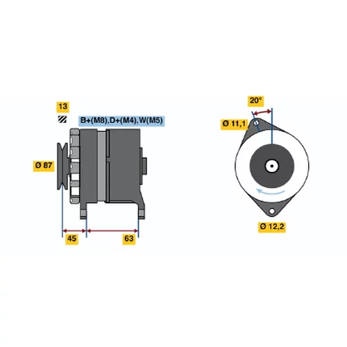 Alternátor BOSCH 0 120 469 999