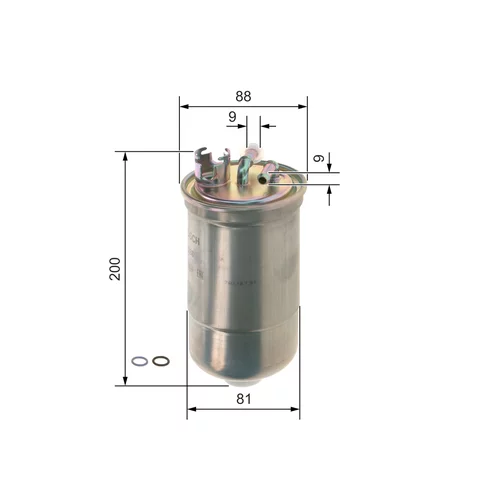 Palivový filter 0 450 906 384 /BOSCH/ - obr. 4