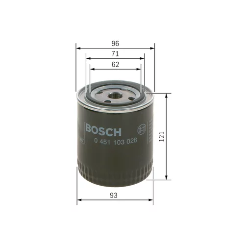 Olejový filter 0 451 103 028 /BOSCH/ - obr. 4