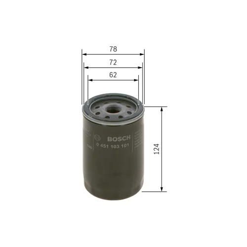 Olejový filter 0 451 103 101 /BOSCH/ - obr. 4