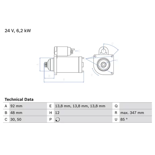 Štartér 0 986 022 980 /BOSCH/ - obr. 4