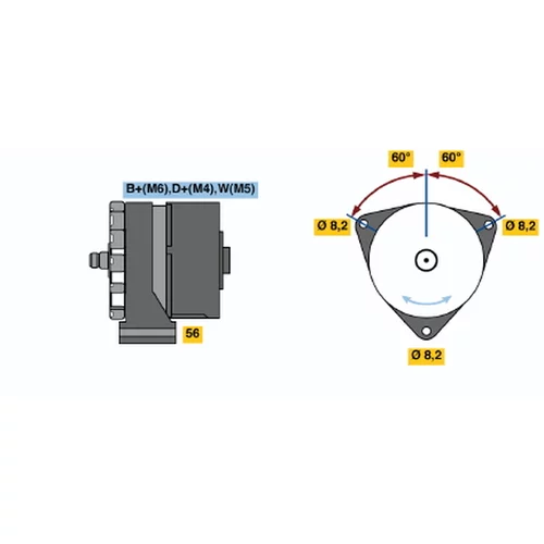 Alternátor BOSCH 0 986 031 260