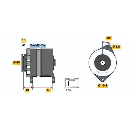 Alternátor BOSCH 0 986 033 980