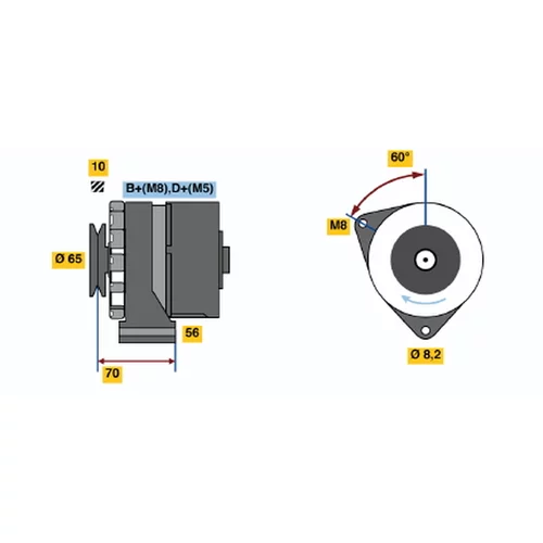 Alternátor BOSCH 0 986 034 130