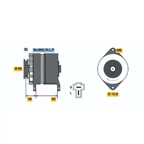 Alternátor 0 986 036 341 /BOSCH/