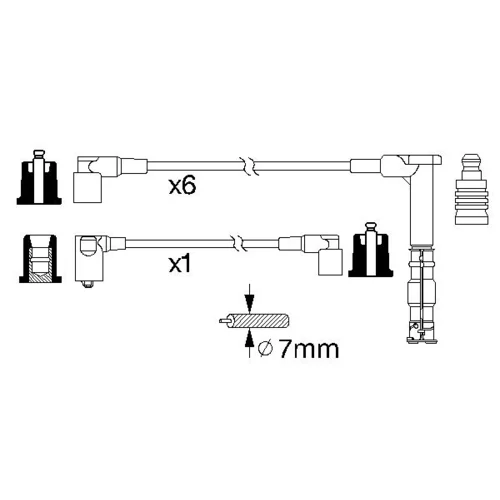Sada zapaľovacích káblov 0 986 356 314 /BOSCH/ - obr. 4