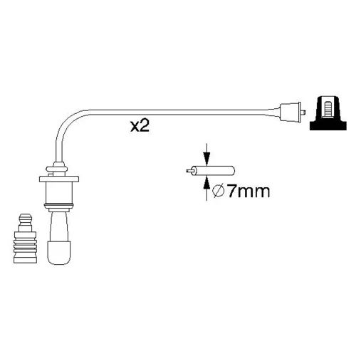 Sada zapaľovacích káblov 0 986 356 991 /BOSCH/ - obr. 4