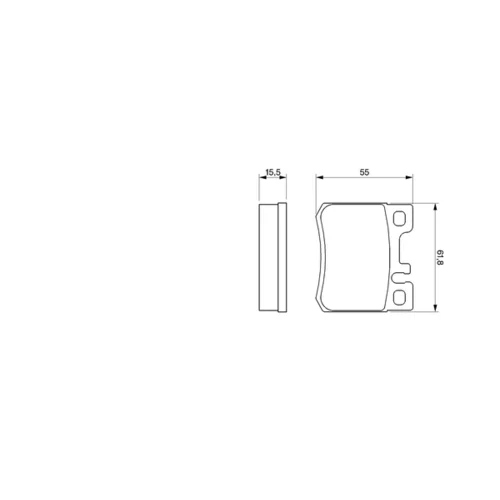 Sada brzdových platničiek kotúčovej brzdy 0 986 424 358 /BOSCH/ - obr. 4