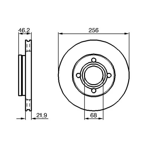 Brzdový kotúč 0 986 478 018 /BOSCH/ - obr. 4