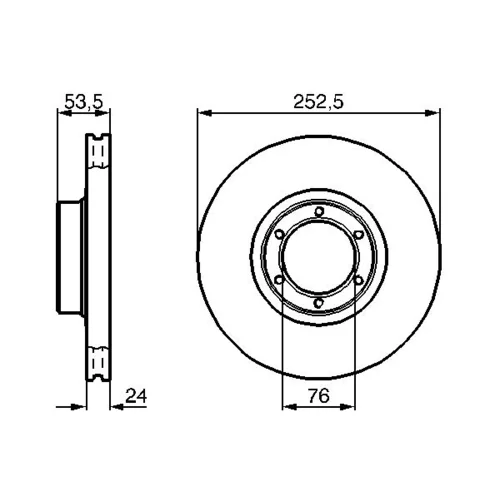 Brzdový kotúč 0 986 478 113 /BOSCH/ - obr. 4