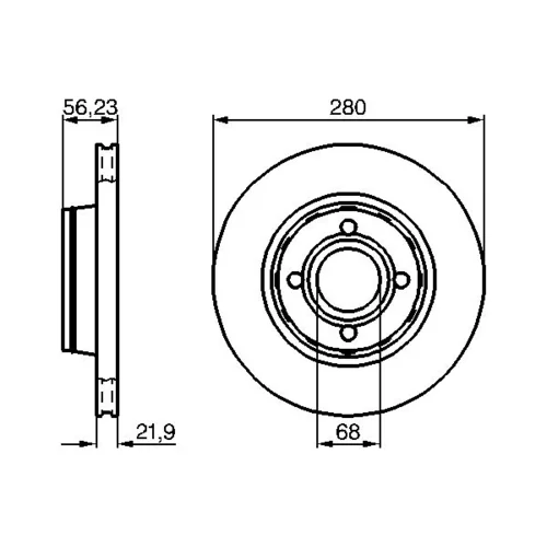 Brzdový kotúč 0 986 478 128 /BOSCH/ - obr. 4