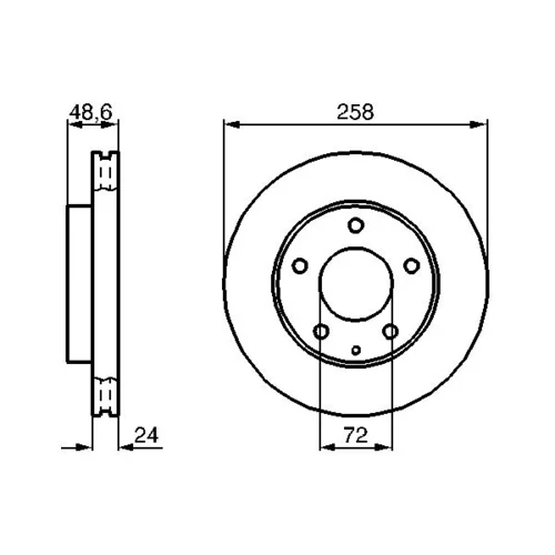Brzdový kotúč 0 986 478 227 /BOSCH/ - obr. 4