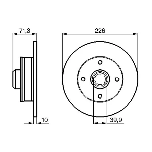 Brzdový kotúč 0 986 478 331 /BOSCH/ - obr. 4