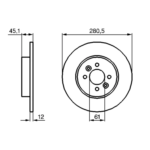 Brzdový kotúč 0 986 479 195 /BOSCH/ - obr. 4