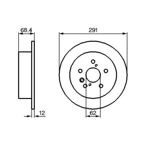 Brzdový kotúč 0 986 479 200 /BOSCH/ - obr. 4