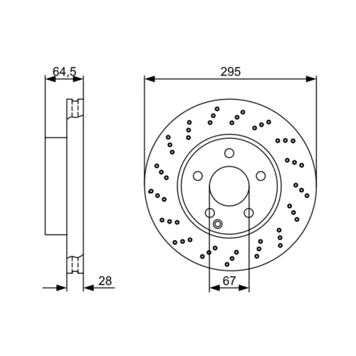 Brzdový kotúč 0 986 479 331 /BOSCH/ - obr. 4