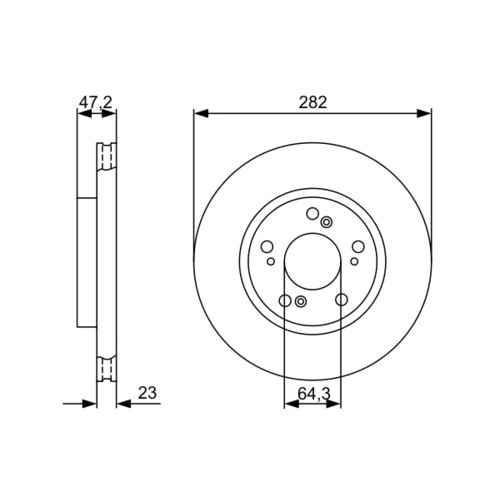 Brzdový kotúč 0 986 479 365 /BOSCH/ - obr. 4