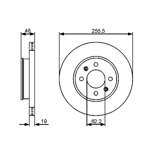 Brzdový kotúč 0 986 479 459 /BOSCH/ - obr. 4