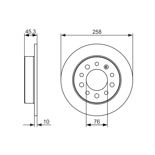 Brzdový kotúč 0 986 479 697 /BOSCH/ - obr. 4