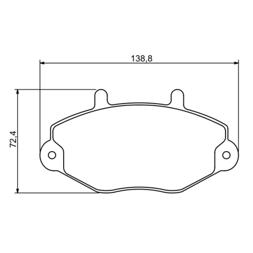 Sada brzdových platničiek kotúčovej brzdy 0 986 494 289 /BOSCH/ - obr. 6