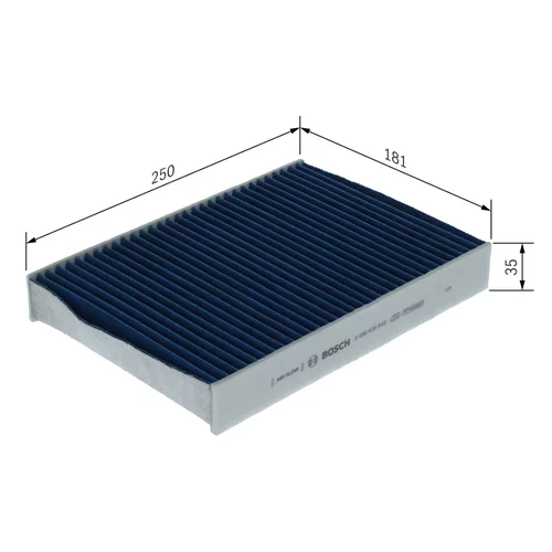 Filter vnútorného priestoru 0 986 628 646 /BOSCH/ - obr. 3