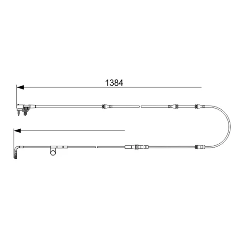 Výstražný kontakt opotrebenia brzdového obloženia 1 987 473 582 /BOSCH/ - obr. 4