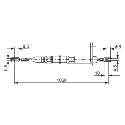 Ťažné lanko parkovacej brzdy 1 987 477 047 /BOSCH/ - obr. 4
