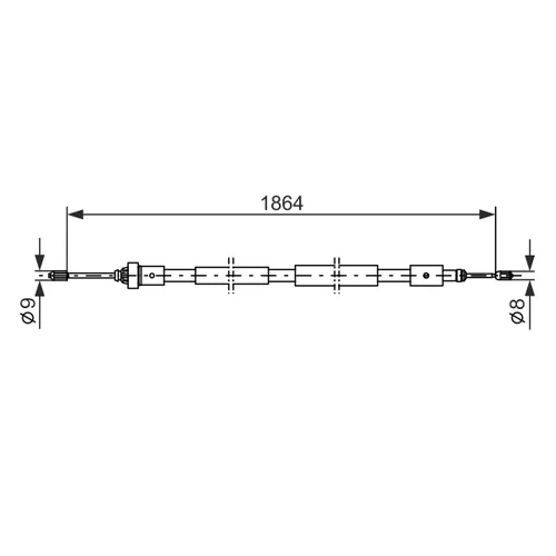 Ťažné lanko parkovacej brzdy 1 987 477 591 /BOSCH/ - obr. 4