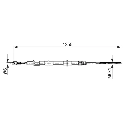 Ťažné lanko parkovacej brzdy 1 987 477 709 /BOSCH/ - obr. 4
