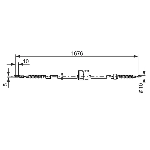 Ťažné lanko parkovacej brzdy 1 987 477 815 /BOSCH/ - obr. 4