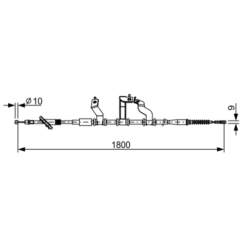 Ťažné lanko parkovacej brzdy 1 987 482 530 /BOSCH/