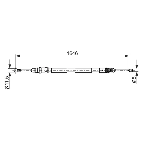 Ťažné lanko parkovacej brzdy 1 987 482 681 /BOSCH/ - obr. 4