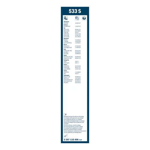 Stieracia lišta 3 397 118 406 /BOSCH/ - obr. 2