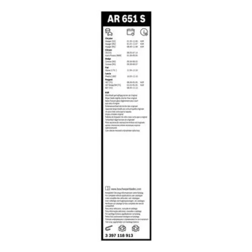 Stieracia lišta 3 397 118 913 /BOSCH/ - obr. 3