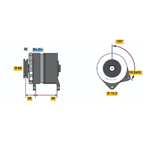 Alternátor BOSCH 9 120 144 280