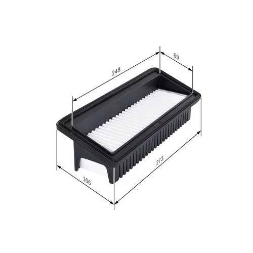 Vzduchový filter F 026 400 128 /BOSCH/ - obr. 4