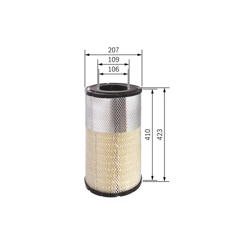 Vzduchový filter F 026 400 269 /BOSCH/ - obr. 4