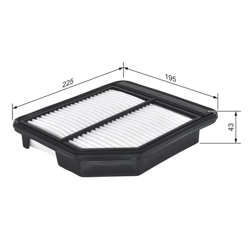 Vzduchový filter F 026 400 472 /BOSCH/ - obr. 4